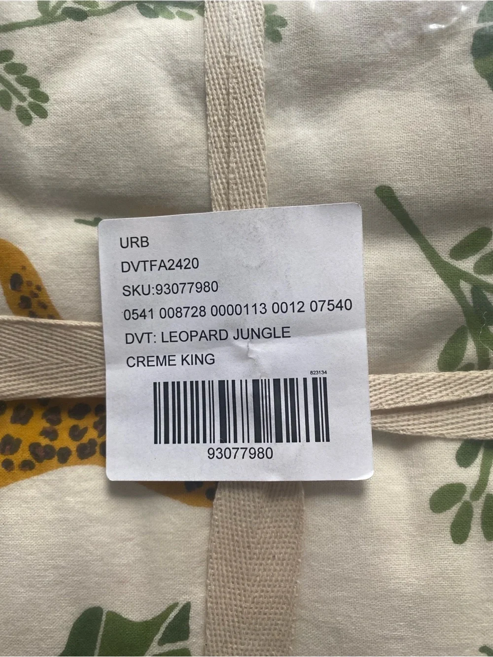 🐆NWT🐆 Urban Outfitters Prowling Leopard Duvet Cover Set with Shams, Size King